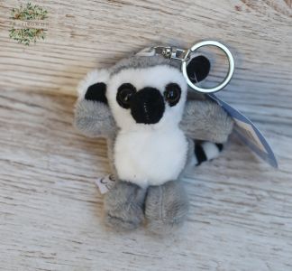 plüss gyűrűsfarkú maki kulcstartó (8cm)