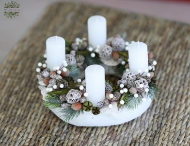 Adventi koszorú skandináv stílusban