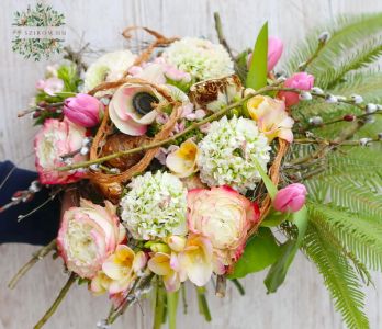Spring bouquet with daffodil bulbs (18 stem)