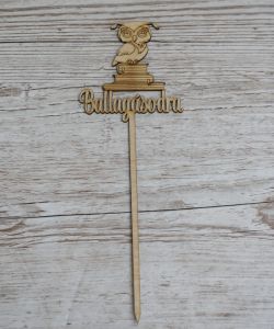 Ballagásodra fa felirat bagollyal