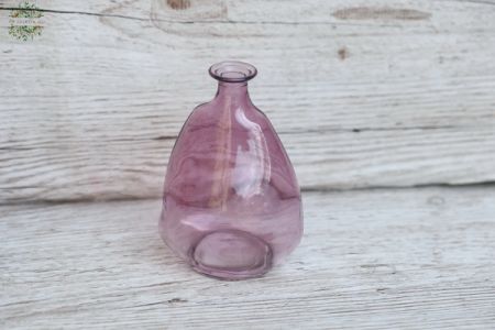 világos lila kis aszimetrikus váza (11,5cm)