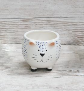 cat-shaped pot (to 8cm pot)