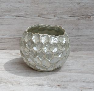 honeycomb vase or pot (18x14 cm)