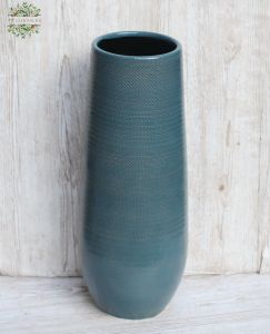 hohe blaue Bodenvase (60x24cm)