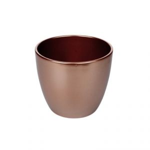 Ceramic pot rosegold 15cm