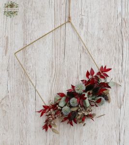 Dried flower ornament, 20cm