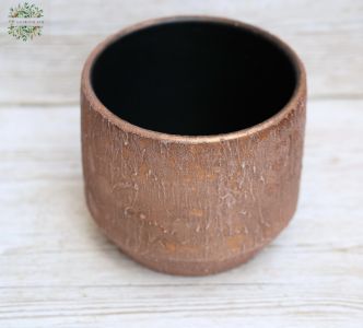 Ceramic bowl, bronze, 18 cm