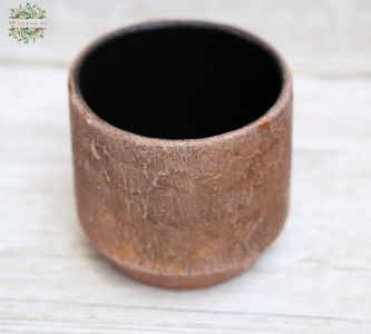Ceramic bowl, bronze, 14 cm