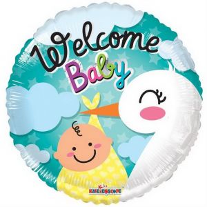 Willkommen Baby-Ballon