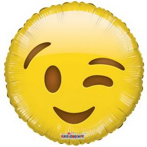 Winking smiley balloon