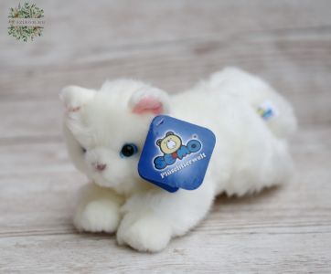 Plush cat white 20cm