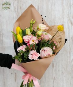 Small pink- yellow bouquet (10 stems)