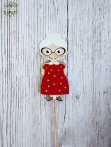 Granny figure on stick