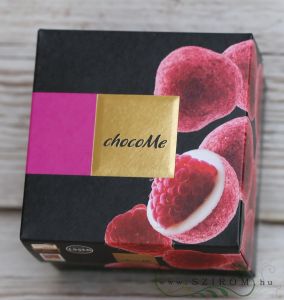 chocoMe Raffinée freeze-dried raspberries coated with white chocolate (120g)