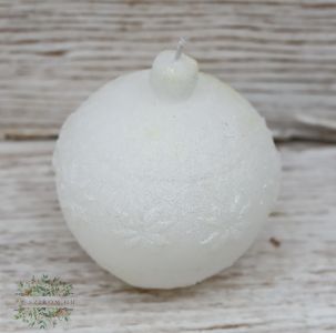 Shaped candle white 10.5 cm