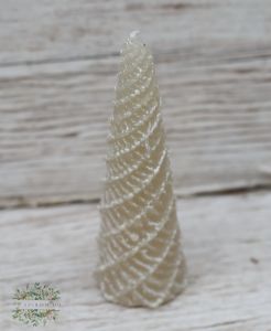 Shaped candle beige 16 cm