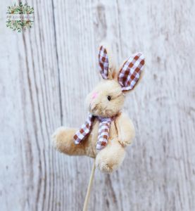 brown checkered ears on a stick