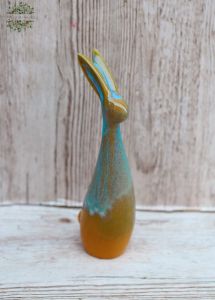 keramik türkis großes Kaninchen (23cm)