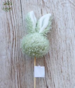 green sticked bunny