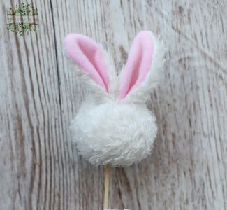 white sticked bunny