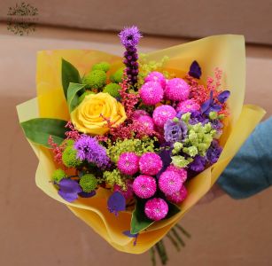 Sommerstrauß mit intensiven Farben (10 Stiele)