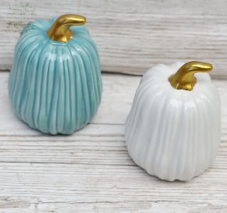 Ceramic punpkin  14 cm (1 piece)