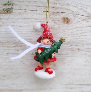 Kleines Mädchen mit Tanne, 9 cm