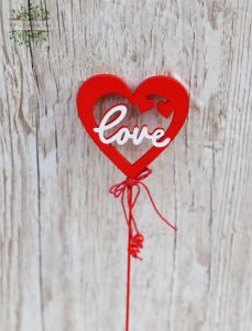 love in a red heart  stick