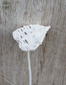 white heart-shaped stick (10cm)