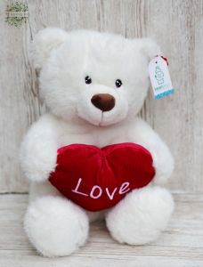 Plush teddy bear with heart 40cm