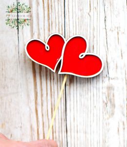 Heart figure on stick