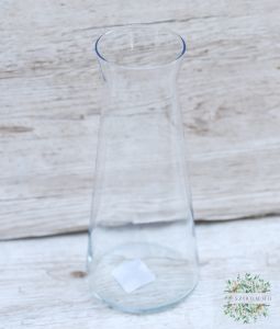 hosszúkás üveg váza (25 cm)