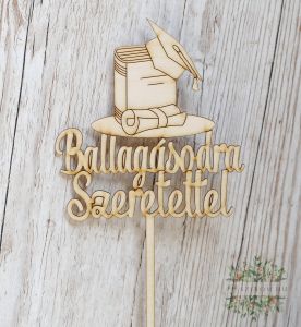 Herzlichen Glückwunsch zum Schulabschluss mit Liebe – Buchstaben aus Holz