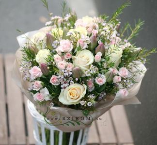 Lichtfarbige pastell Bouquet (40 Stämme)