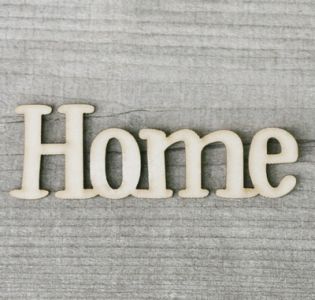 Home wooden sign (7cm)