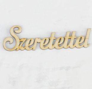 szeretettel fa tábla (9cm)