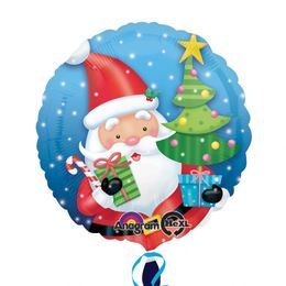 balloon on a stick, Santa (45cm)