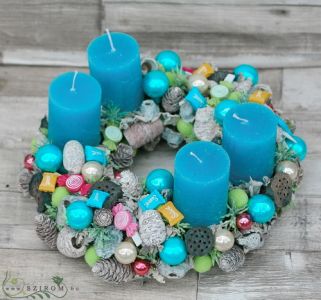Adventskranz mit Süßigkeiten (24 cm)