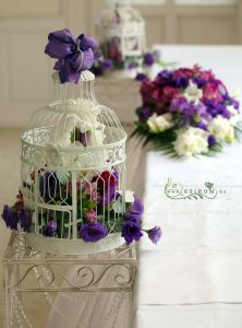 bird cage flower decor, Malonyai villa, wedding
