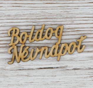 Boldog Névnapot fa felirat (8cm)