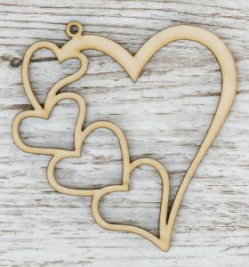 Herz mit vielen Herzen (10cm)