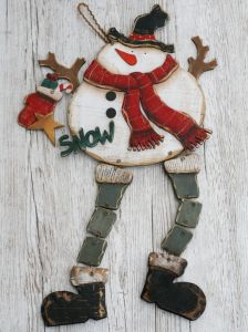 Hölzerner Schneemann (50cm)