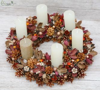 Greek catholic advent wreath with 6 candles (35cm)