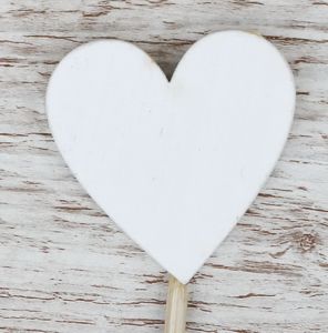 fehér szív betűző (5cm)