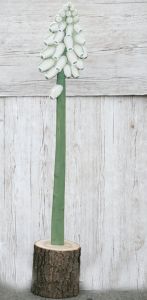 white wooden Muscari (109cm)