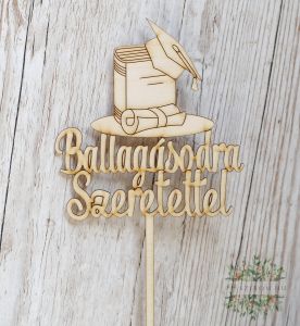 Ballagásodra szeretettel fa betűző