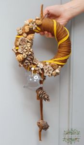 brauner-nuder Winterkranz (42cm lange)