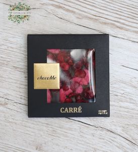 ChocoMe 50g dunkle Schokolade, Kirsche, Rose