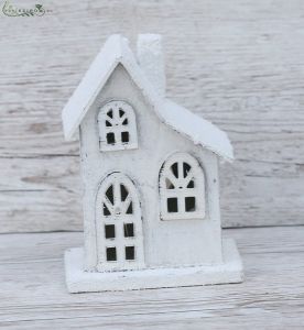 Holzhaus, leuchtend 16cm 