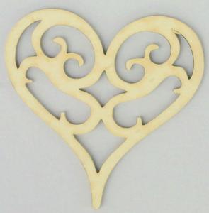 wooden heart (10cm)